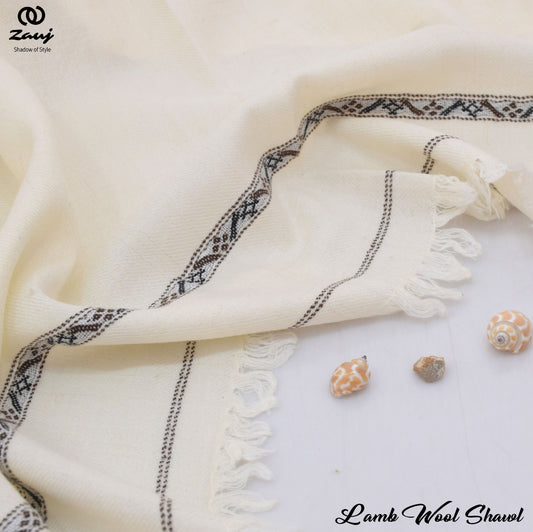 Zauj Luxurious Lamb Wool Shawl