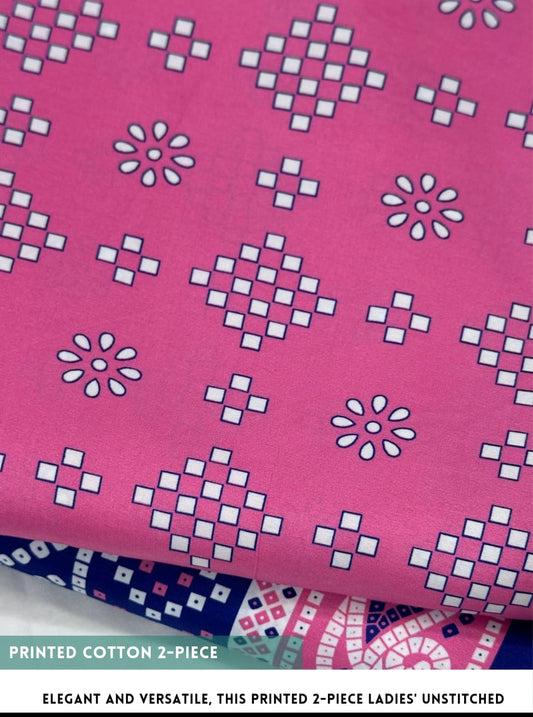 2 Piece Printed Cotton