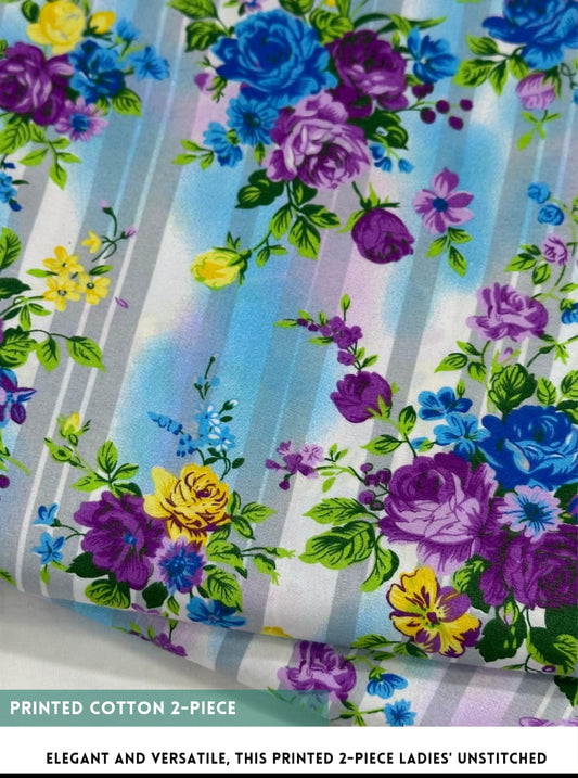 2 Piece Printed Cotton