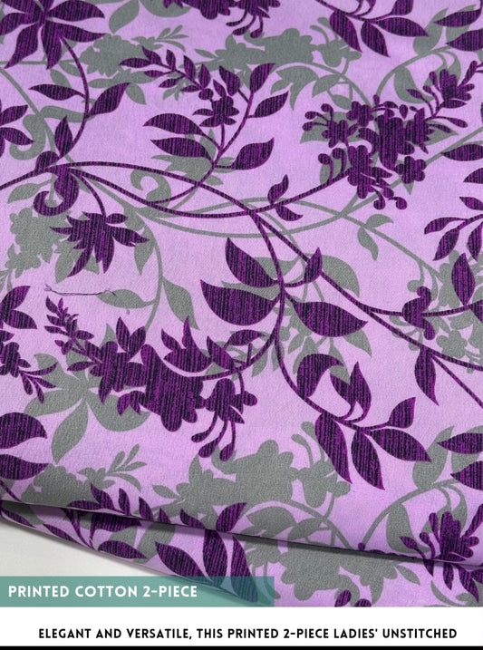 2 Piece Printed Cotton