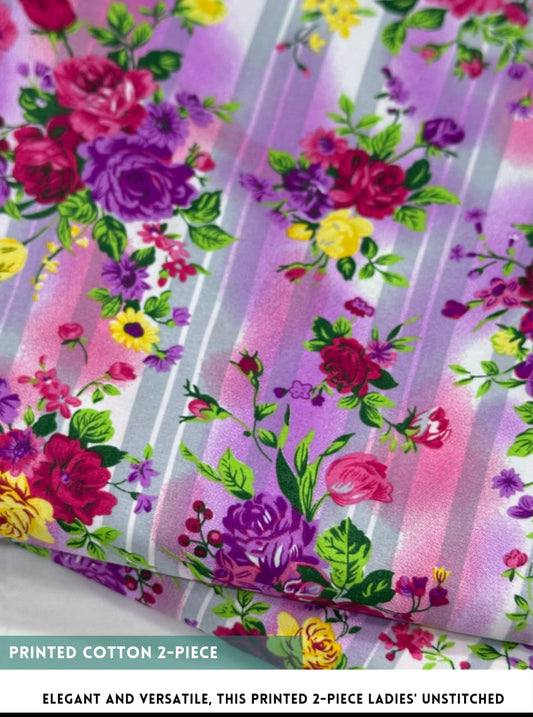 2 Piece Printed Cotton