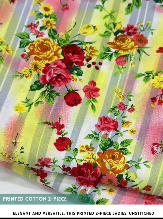 2 Piece Printed Cotton
