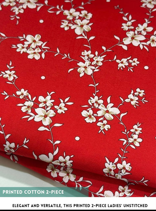 2 Piece Printed Cotton