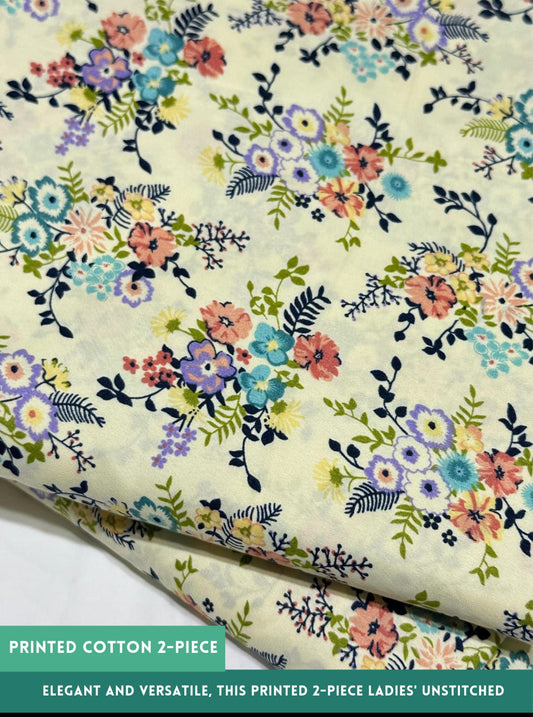 2 Piece Printed Cotton