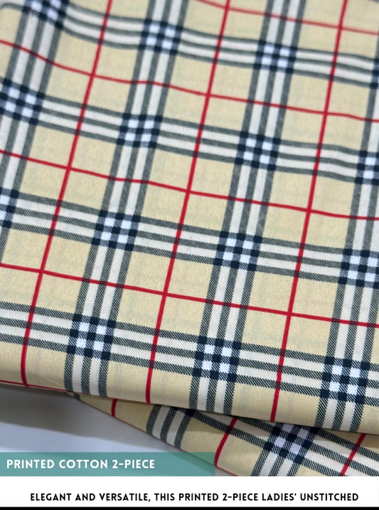 2 Piece Printed Cotton