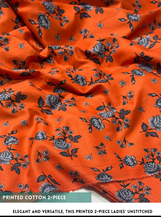 2 Piece Printed Cotton