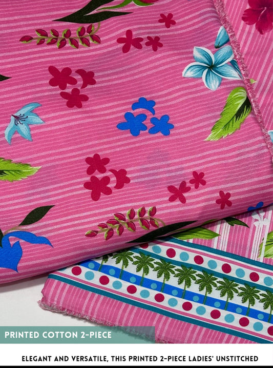 2 Piece Printed Cotton